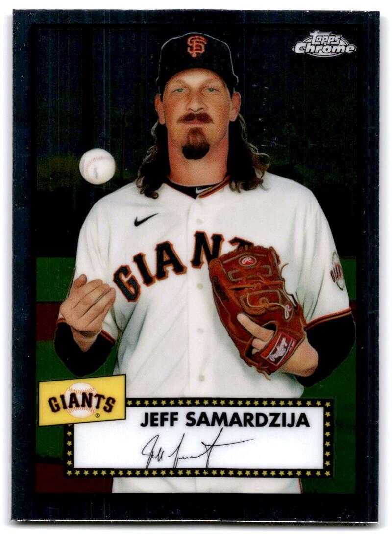 2021 Topps Chrome Platinum Anniversary #405 Jeff Samardzija V87645 Image 1