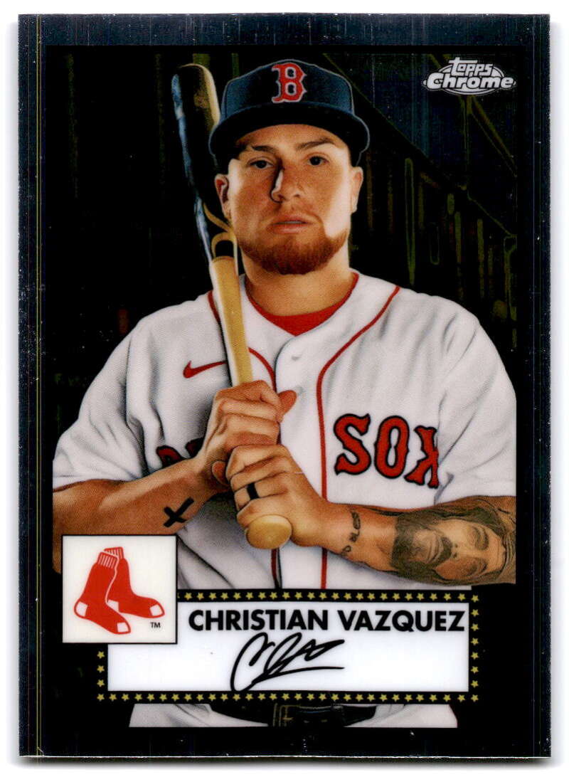 2021 Topps Chrome Platinum Anniversary #463 Christian Vazquez V87651 Image 1