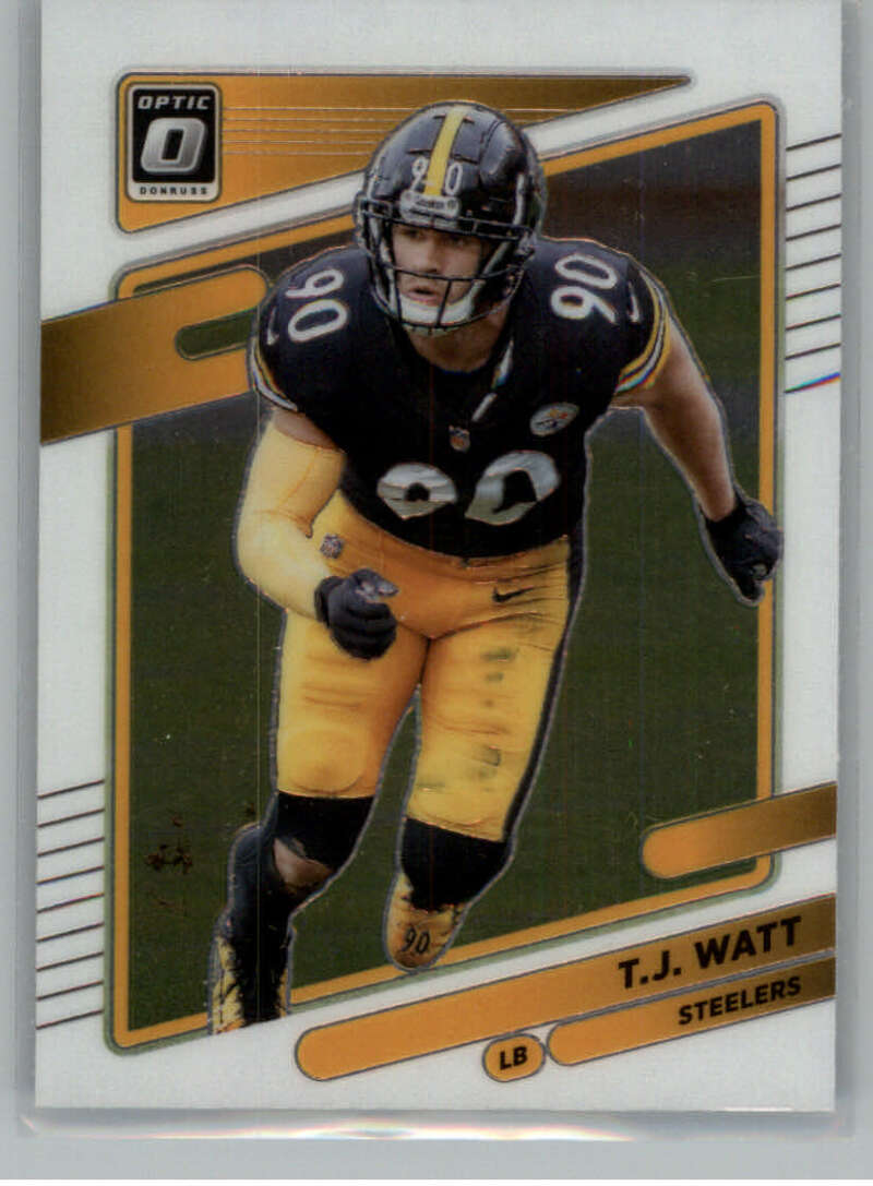 2021 Donruss Optic #149 T.J. Watt Pittsburgh Steelers V88706 Image 1
