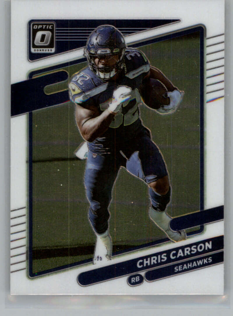 2021 Donruss Optic #198 Chris Carson Seattle Seahawks V88748 Image 1