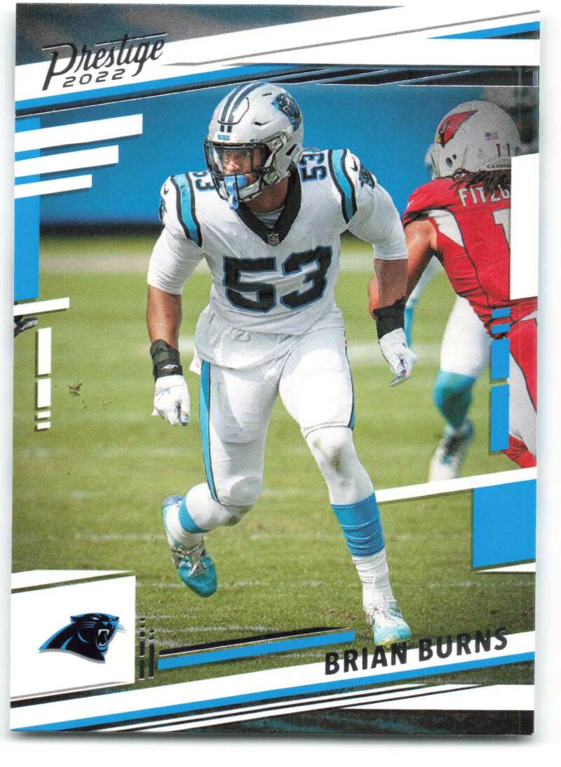 2022 Panini Prestige #44 Brian Burns Carolina Panthers V88999 Image 1