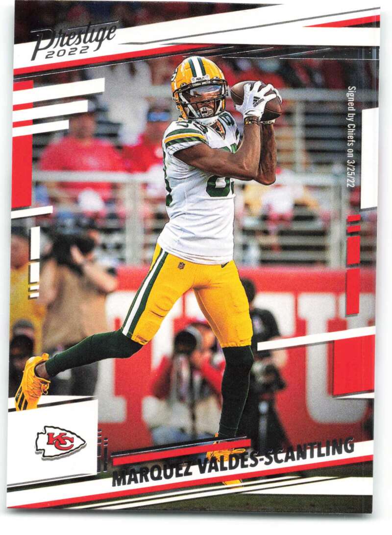 2022 Panini Prestige #109 Marquez Valdes-Scantling Kansas City Chiefs V89069 Image 1