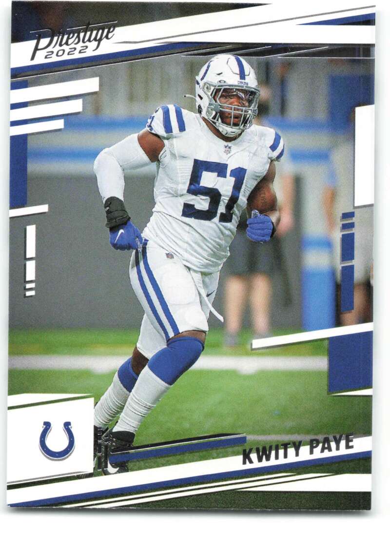 2022 Panini Prestige #130 Kwity Paye Indianapolis Colts V89091 Image 1