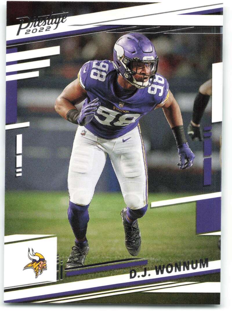 2022 Panini Prestige #196 D.J. Wonnum Minnesota Vikings V89145 Image 1