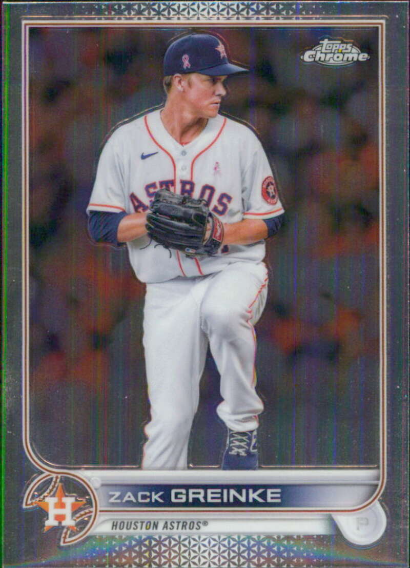 2022 Topps Chrome #5 Zack Greinke Houston Astros V91578 Image 1