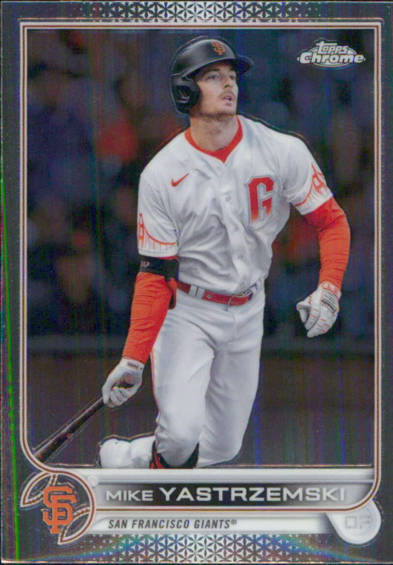 2022 Topps Chrome #18 Mike Yastrzemski San Francisco Giants V91582 Image 1