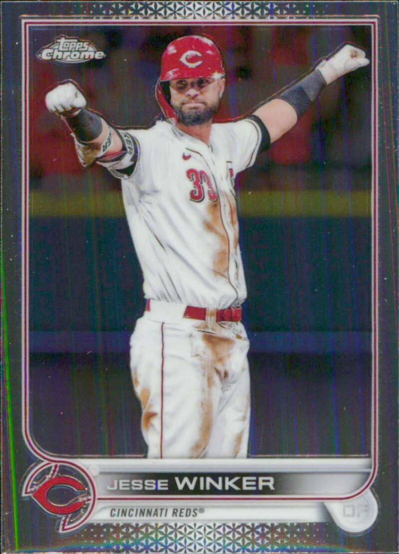 2022 Topps Chrome #21 Jesse Winker Cincinnati Reds V91584 Image 1