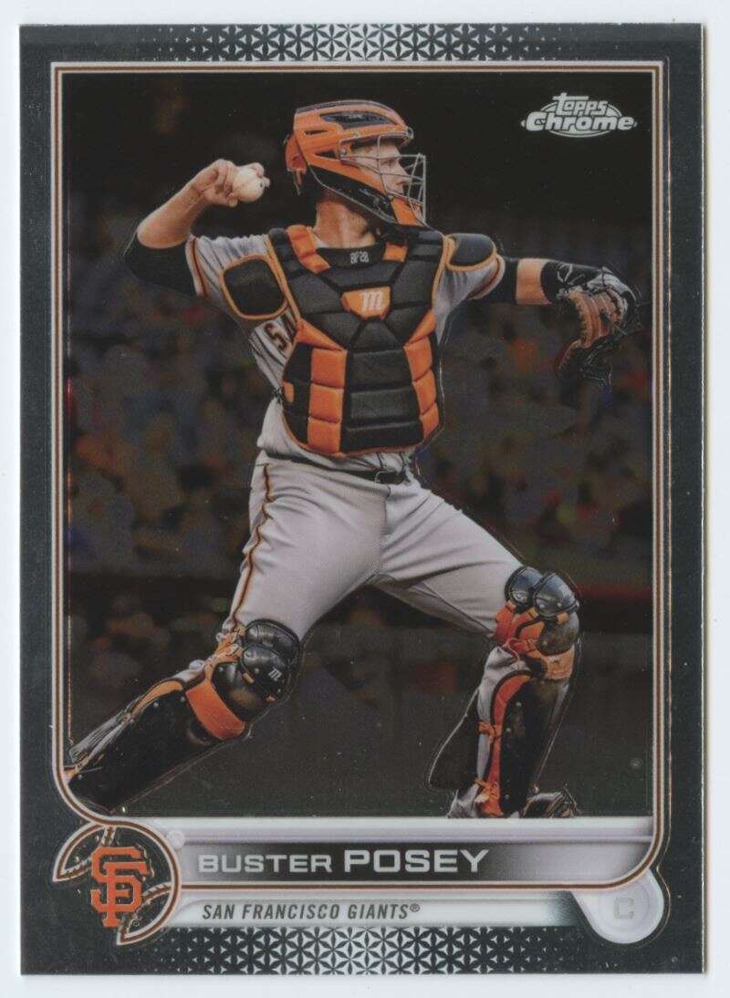 2022 Topps Chrome #95 Buster Posey San Francisco Giants V91595 Image 1