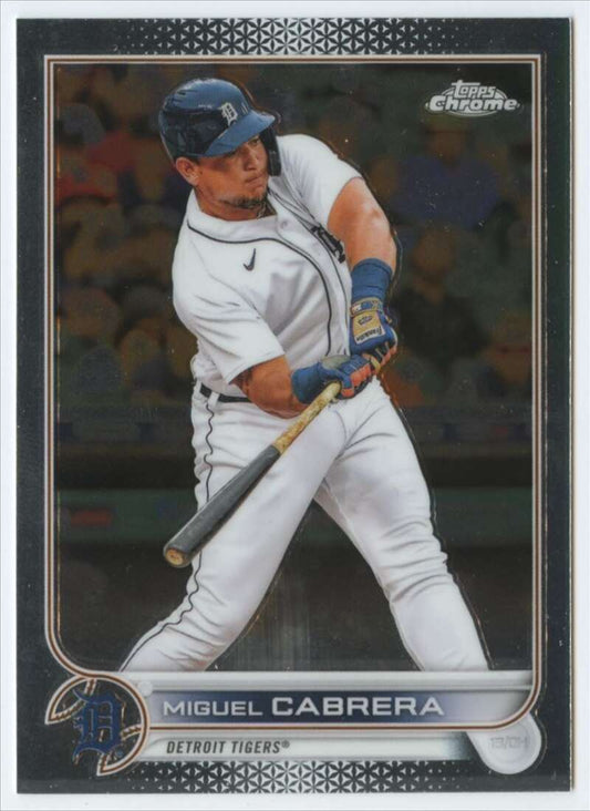 2022 Topps Chrome #96 Miguel Cabrera  Detroit Tigers  V91596 Image 1