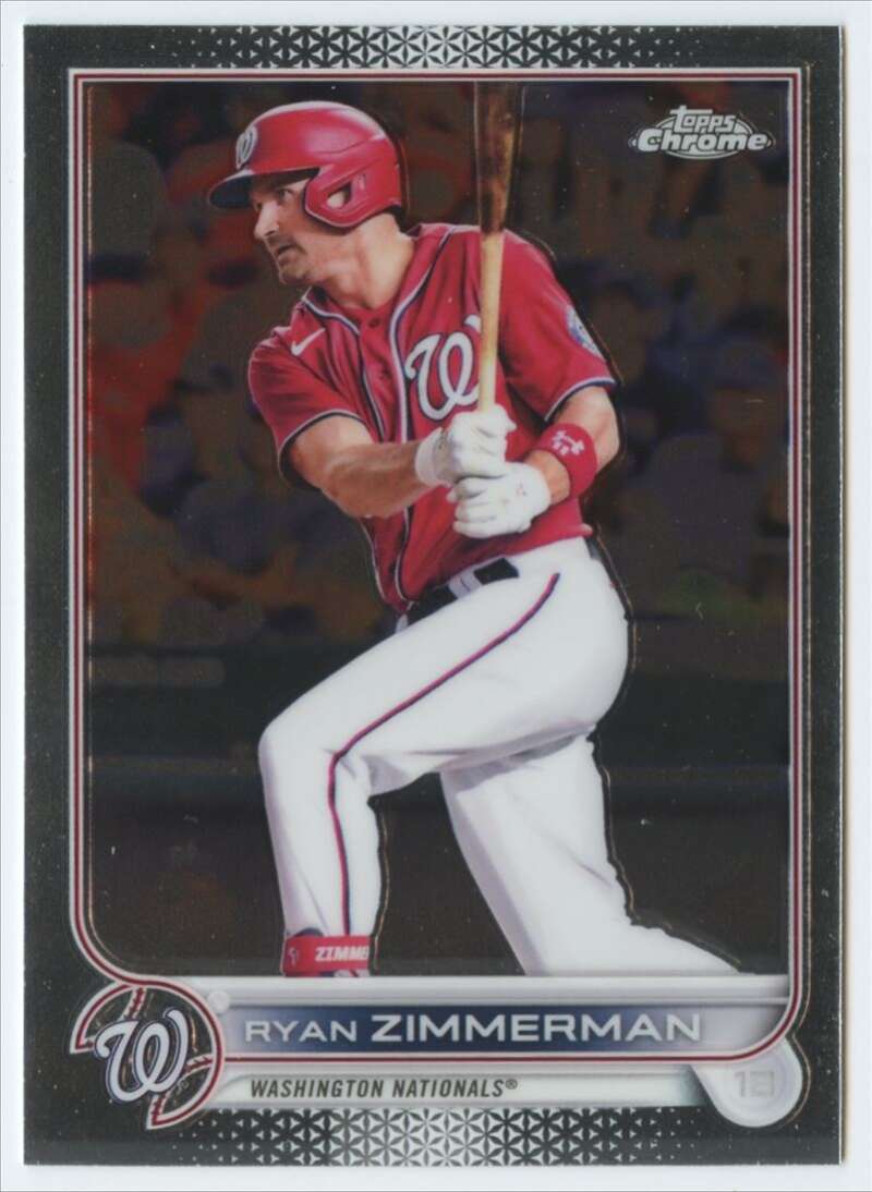 2022 Topps Chrome #108 Ryan Zimmerman Washington Nationals V91599 Image 1