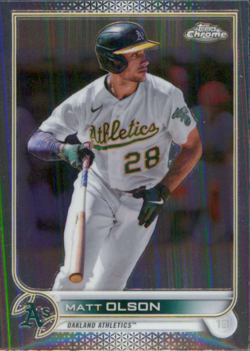 2022 Topps Chrome #148 Matt Olson Oakland Athletics V91608 Image 1