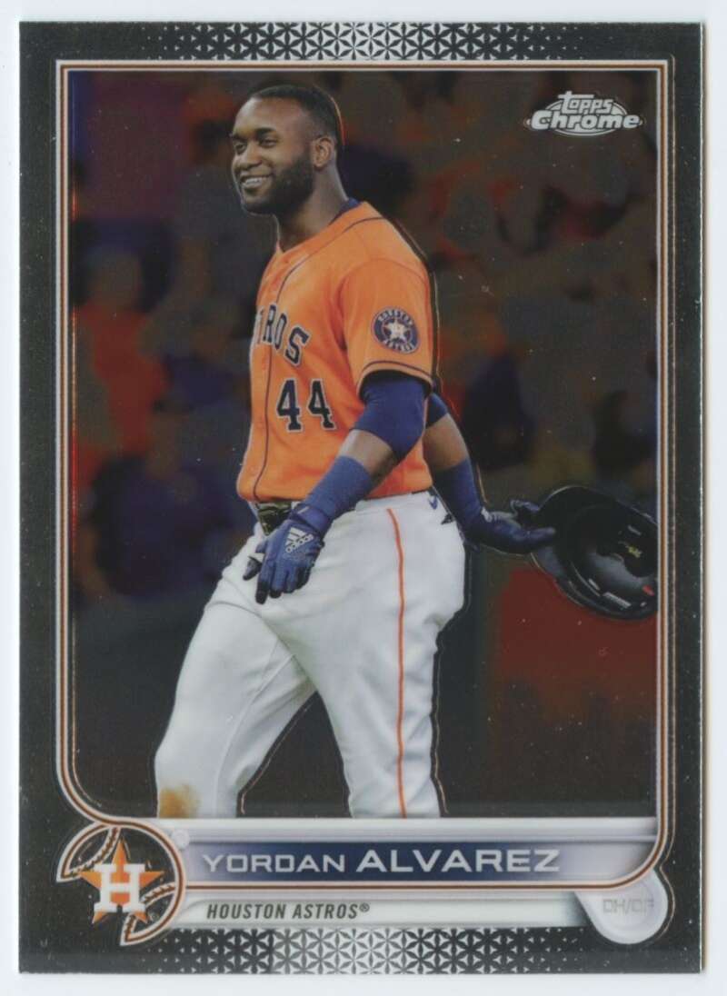 2022 Topps Chrome #180 Yordan Alvarez Houston Astros V91615 Image 1