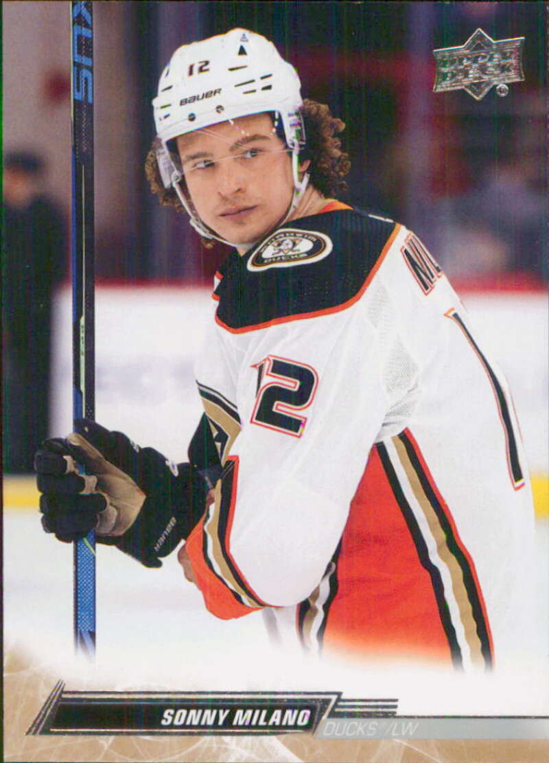 2022-23 Upper Deck Hockey #4 Sonny Milano Anaheim Ducks Image 1