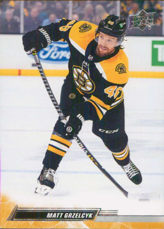 2022-23 Upper Deck Hockey #14 Matt Grzelcyk  Boston Bruins  Image 1