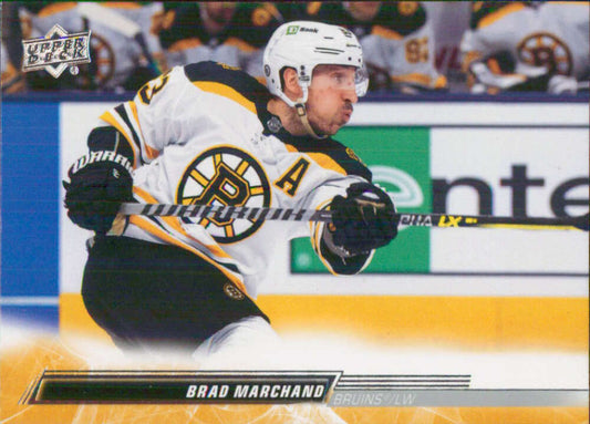 2022-23 Upper Deck Hockey #15 Brad Marchand  Boston Bruins  Image 1