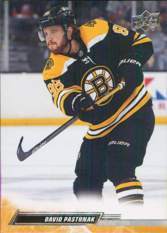 2022-23 Upper Deck Hockey #16 David Pastrnak  Boston Bruins  Image 1