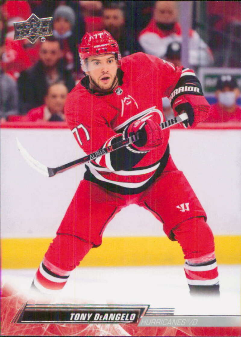 2022-23 Upper Deck Hockey #33 Tony DeAngelo Carolina Hurricanes Image 1
