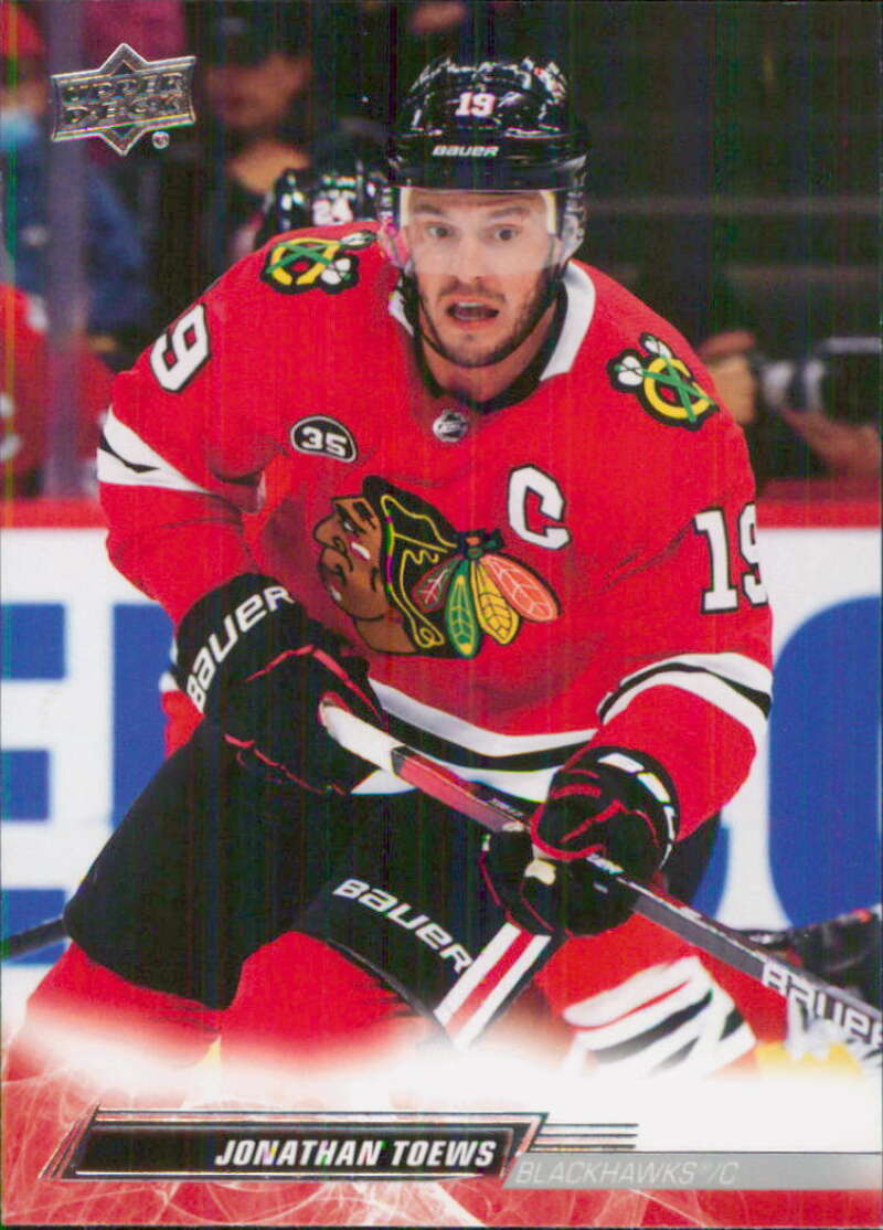 2022-23 Upper Deck Hockey #43 Jonathan Toews Chicago Blackhawks Image 1