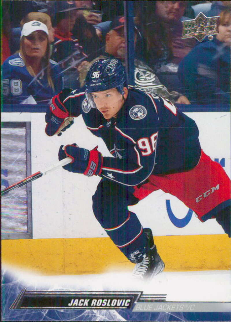 2022-23 Upper Deck Hockey #54 Jack Roslovic Columbus Blue Jackets Image 1