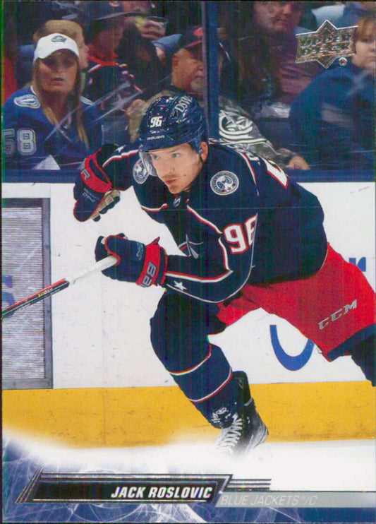 2022-23 Upper Deck Hockey #54 Jack Roslovic  Columbus Blue Jackets  Image 1