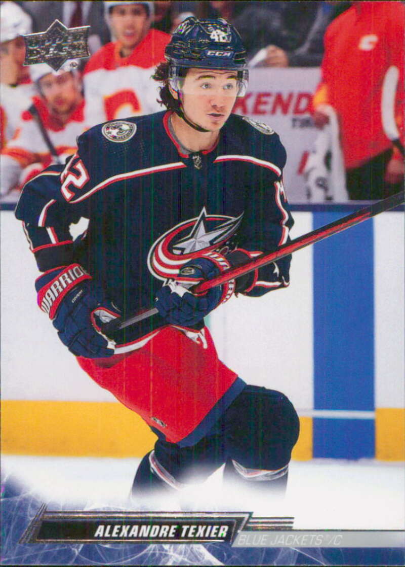 2022-23 Upper Deck Hockey #56 Alexandre Texier Columbus Blue Jackets Image 1