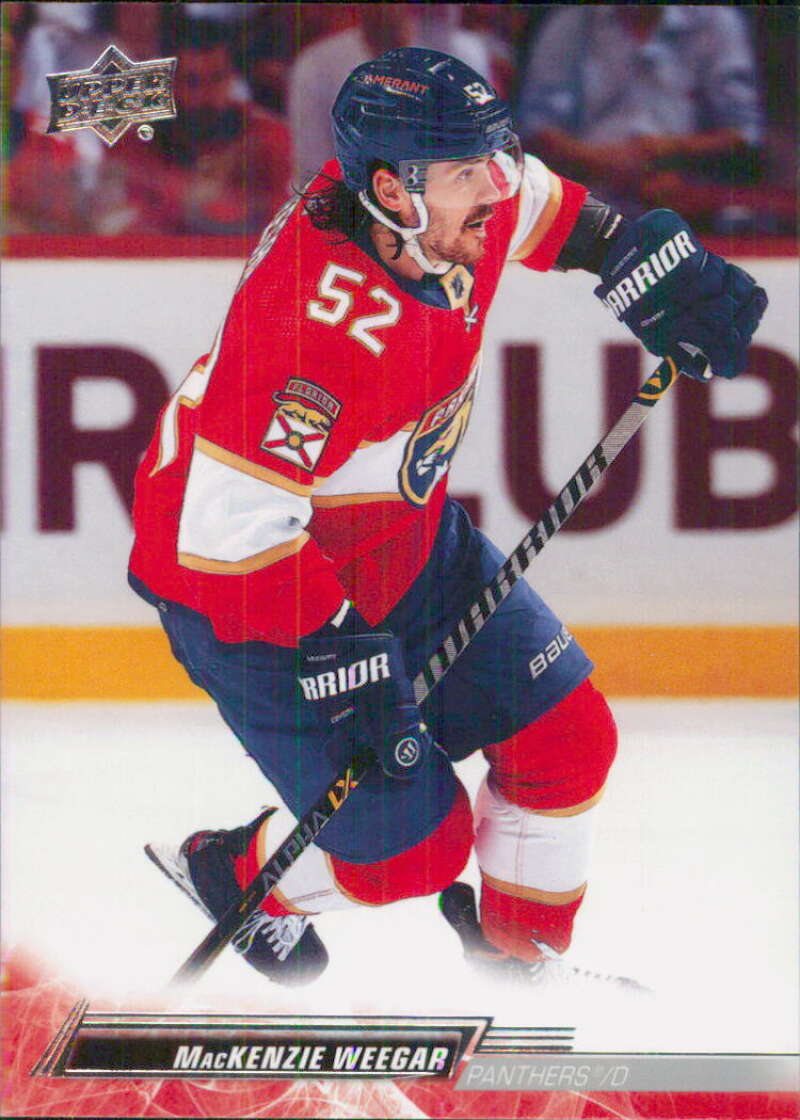 2022-23 Upper Deck Hockey #79 MacKenzie Weegar Florida Panthers Image 1