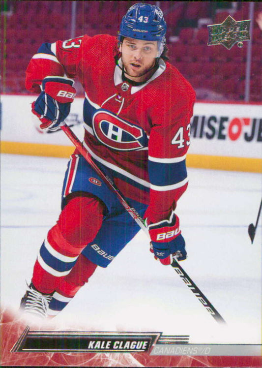 2022-23 Upper Deck Hockey #96 Kaleague  Montreal Canadiens  Image 1
