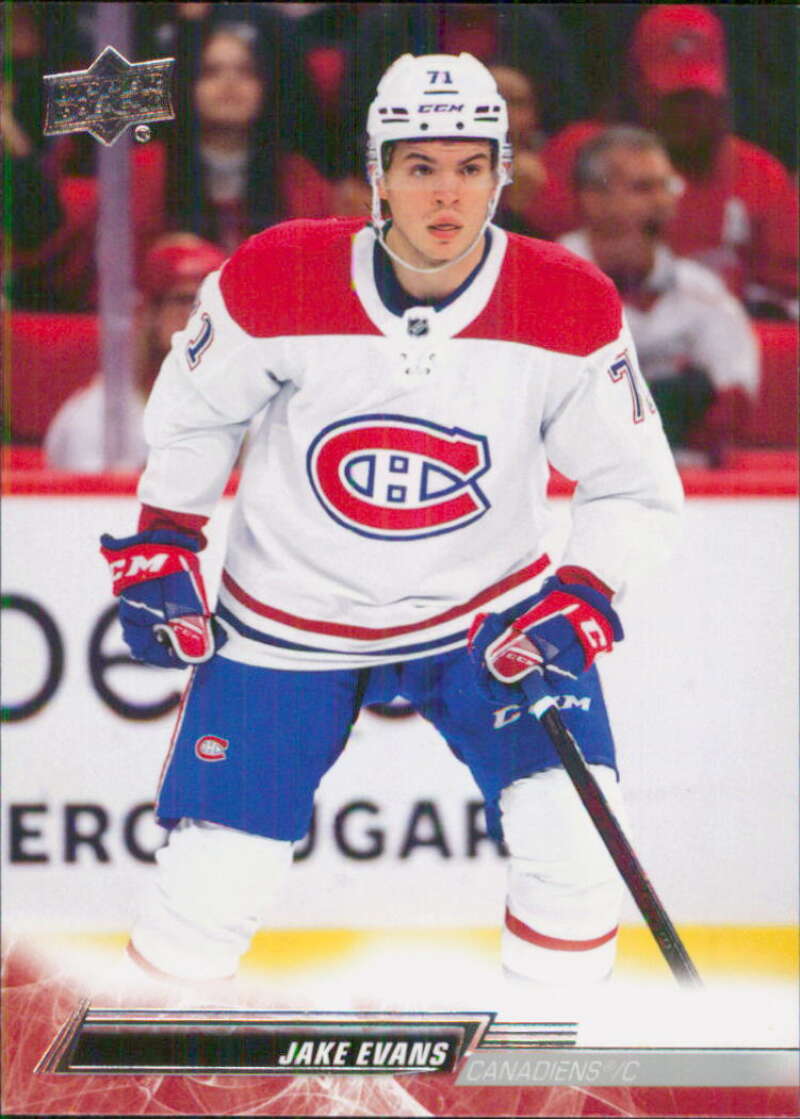 2022-23 Upper Deck Hockey #97 Jake Evans Montreal Canadiens Image 1