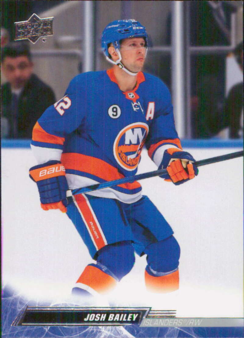 2022-23 Upper Deck Hockey #113 Josh Bailey New York Islanders Image 1