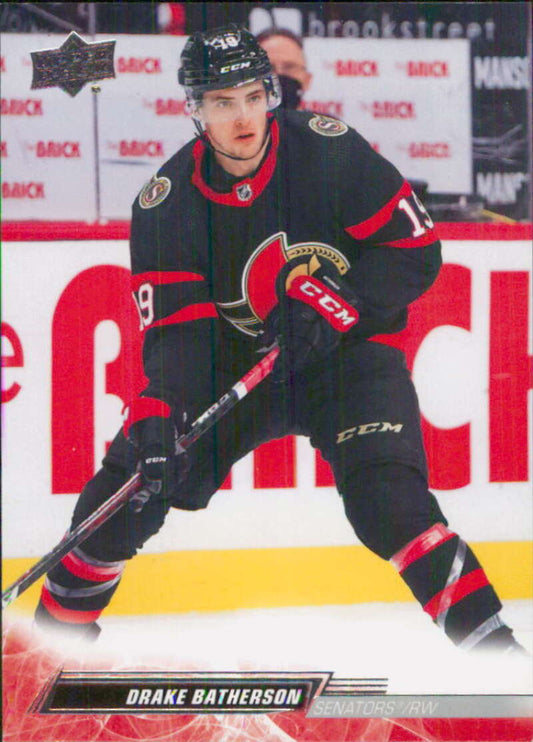 2022-23 Upper Deck Hockey #125 Drake Batherson  Ottawa Senators  Image 1
