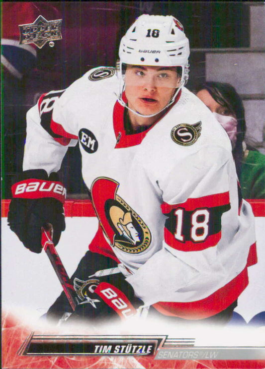 2022-23 Upper Deck Hockey #129 Tim Stutzle  Ottawa Senators  Image 1