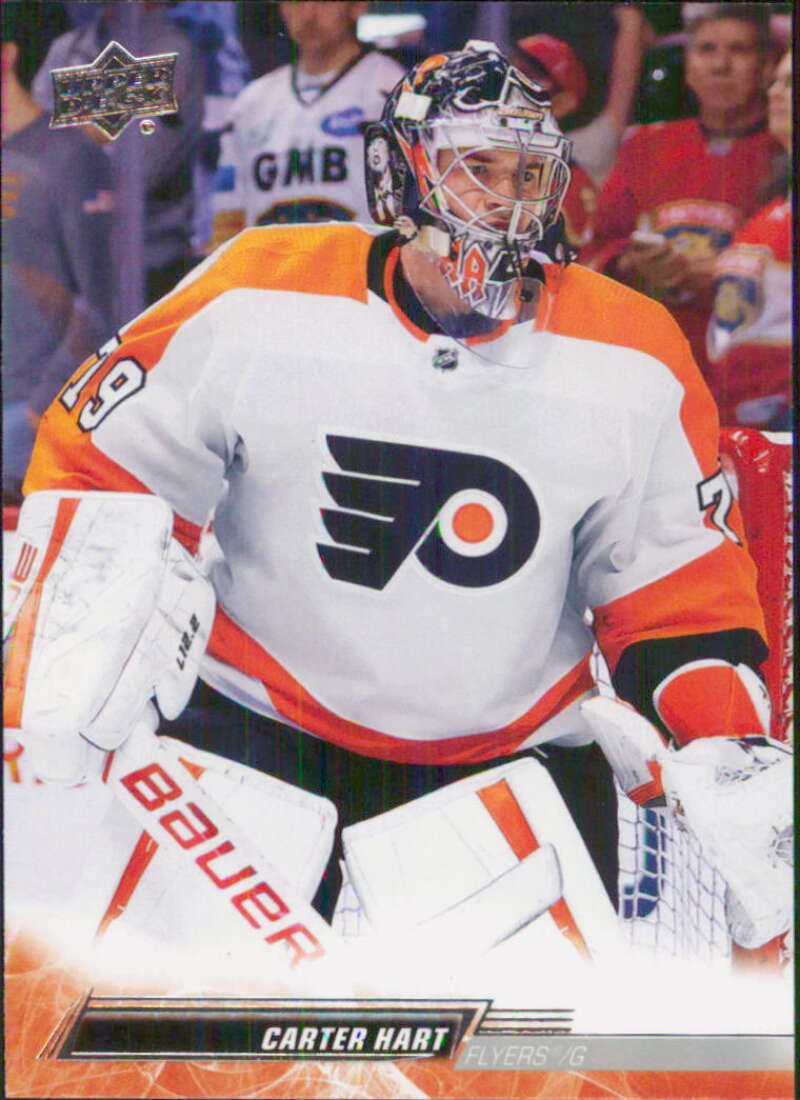 2022-23 Upper Deck Hockey #133 Carter Hart Philadelphia Flyers Image 1