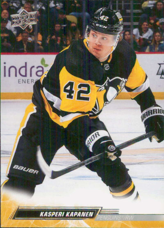 2022-23 Upper Deck Hockey #141 Kasperi Kapanen  Pittsburgh Penguins  Image 1