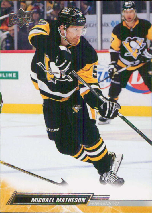 2022-23 Upper Deck Hockey #142 Michael Matheson  Pittsburgh Penguins  Image 1