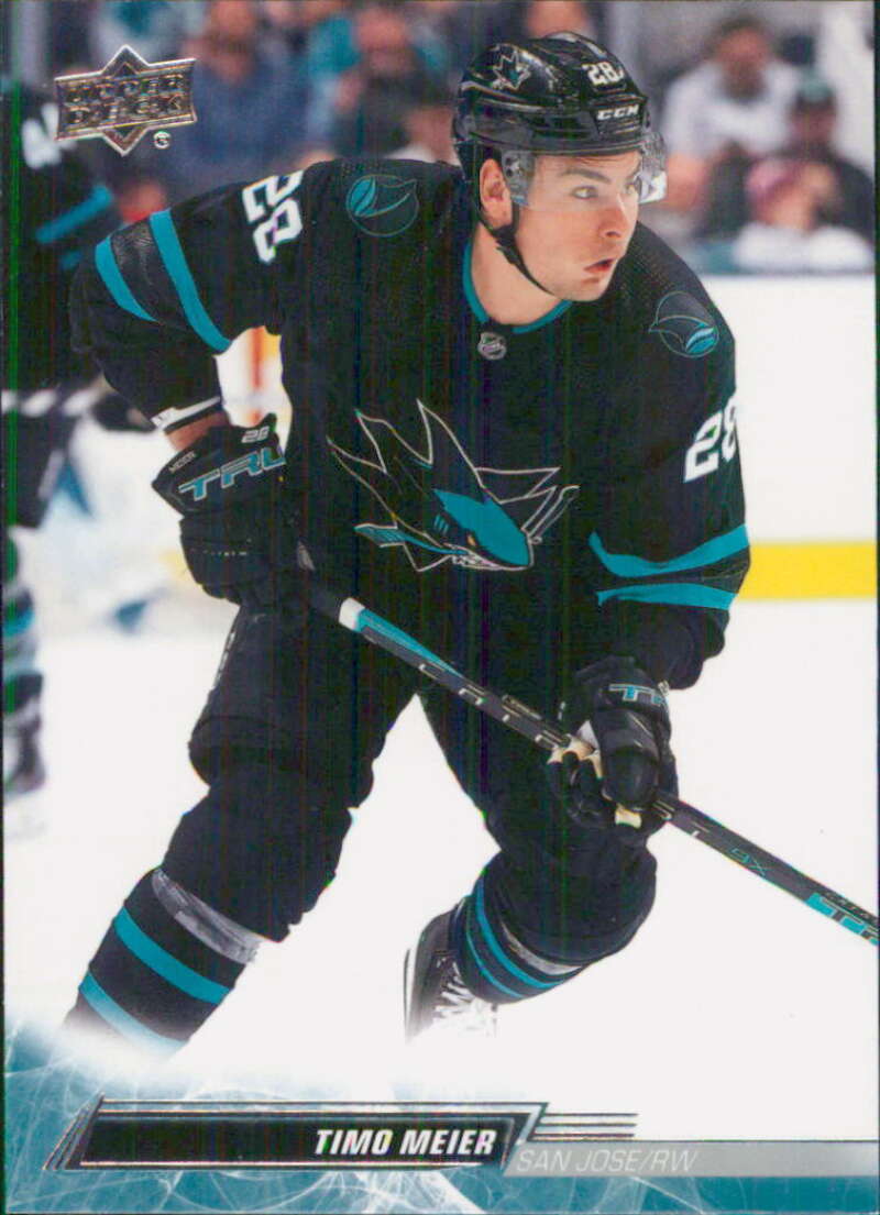 2022-23 Upper Deck Hockey #147 Timo Meier San Jose Sharks Image 1