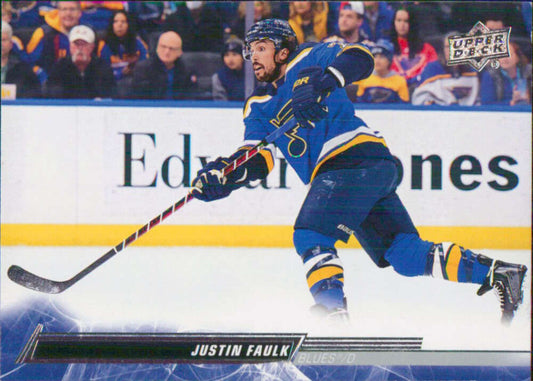 2022-23 Upper Deck Hockey #158 Justin Faulk  St. Louis Blues  Image 1