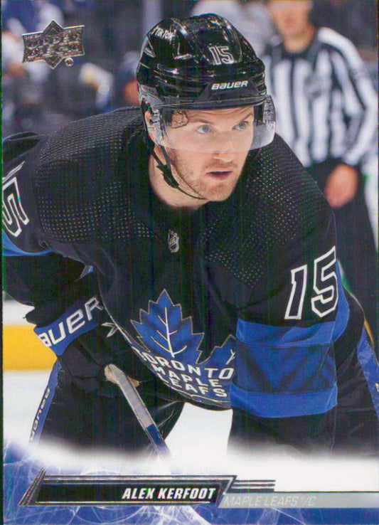 2022-23 Upper Deck Hockey #168 Alex Kerfoot  Toronto Maple Leafs  Image 1