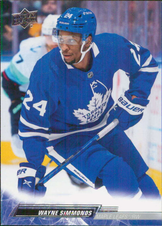 2022-23 Upper Deck Hockey #173 Wayne Simmonds  Toronto Maple Leafs  Image 1