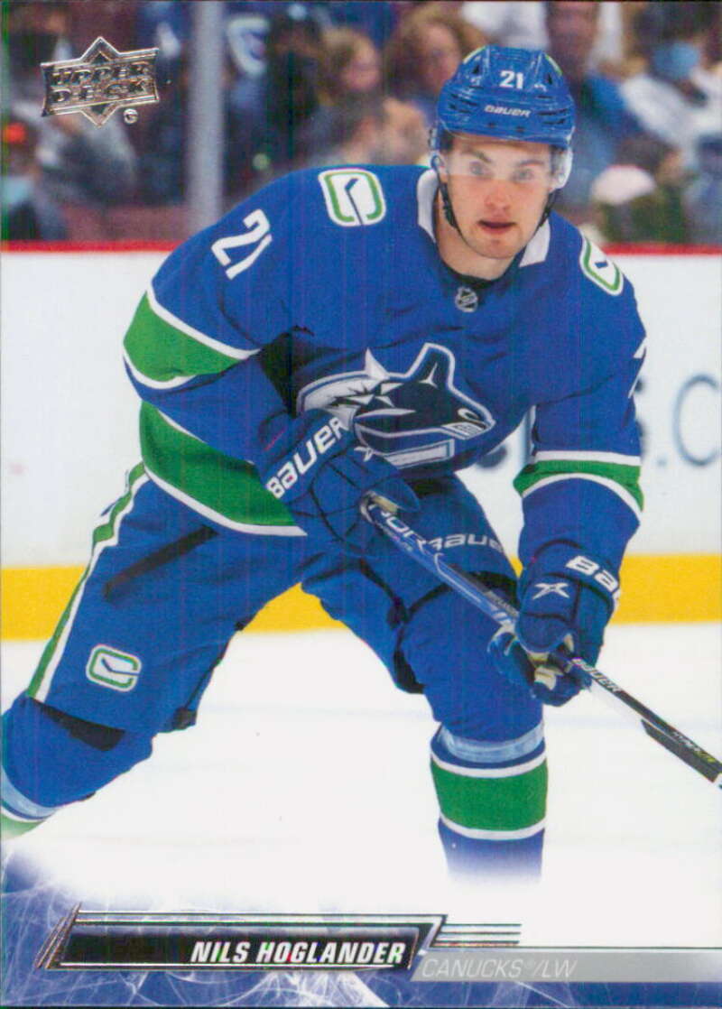 2022-23 Upper Deck Hockey #175 Nils Hoglander Vancouver Canucks Image 1
