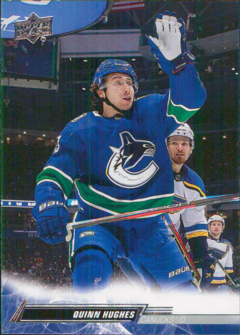 2022-23 Upper Deck Hockey #176 Quinn Hughes Vancouver Canucks Image 1
