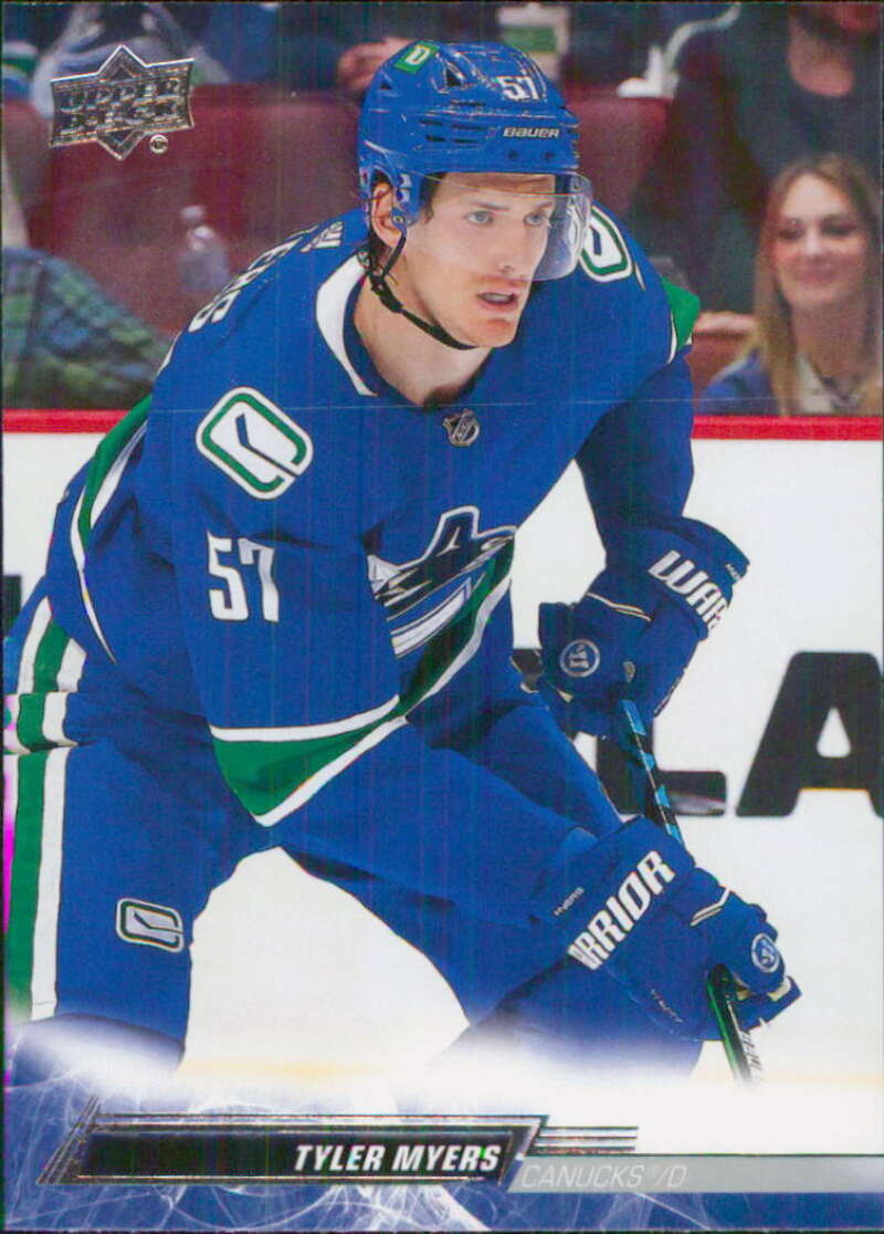 2022-23 Upper Deck Hockey #178 Tyler Myers Vancouver Canucks Image 1