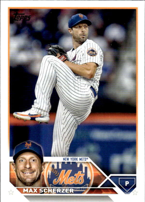 2023 Topps Baseball #21 Max Scherzer New York Mets Image 1