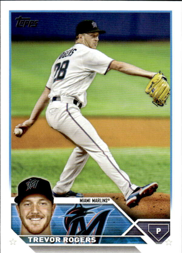 2023 Topps Baseball #29 Trevor Rogers Miami Marlins Image 1