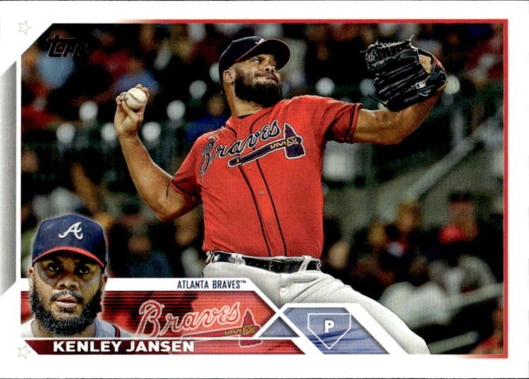 2023 Topps Baseball #30 Kenley Jansen Atlanta Braves Image 1