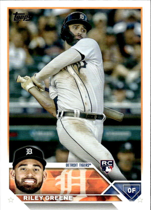 2023 Topps Baseball #31 Riley Greene RC Rookie Detroit Tigers Image 1