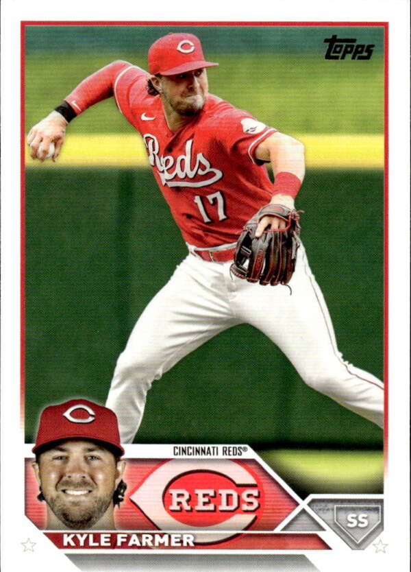 2023 Topps Baseball #33 Kyle Farmer Cincinnati Reds Image 1