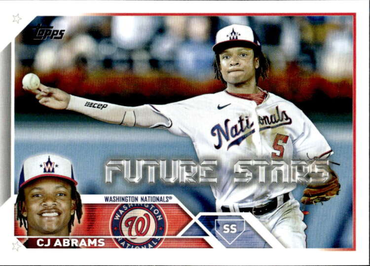 2023 Topps Baseball #35 CJ Abrams Washington Nationals Image 1