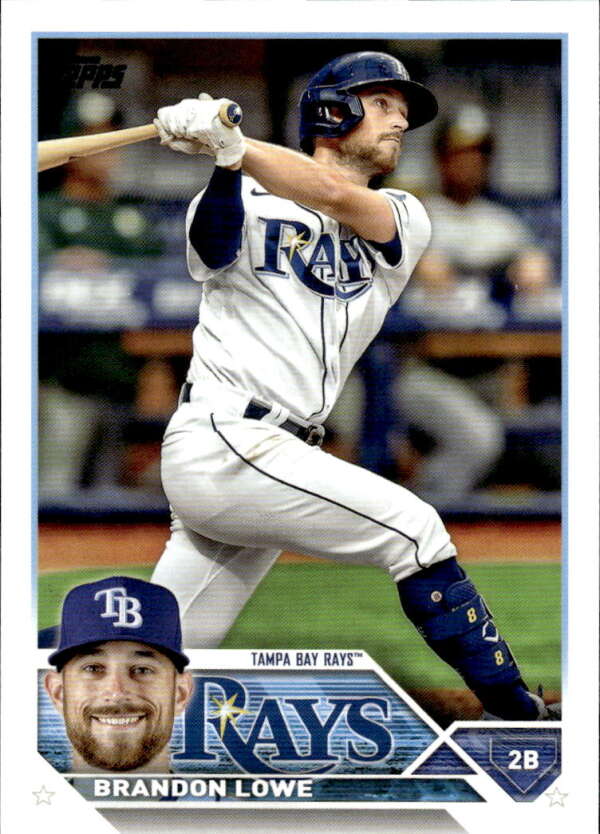 2023 Topps Baseball #36 Brandon Lowe Tampa Bay Rays Image 1