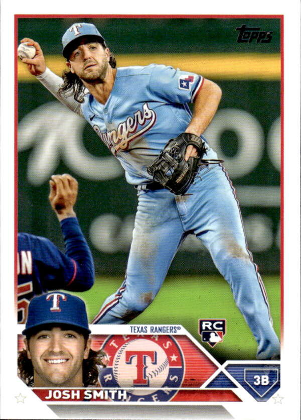 2023 Topps Baseball #37 Josh Smith RC Rookie Texas Rangers Image 1