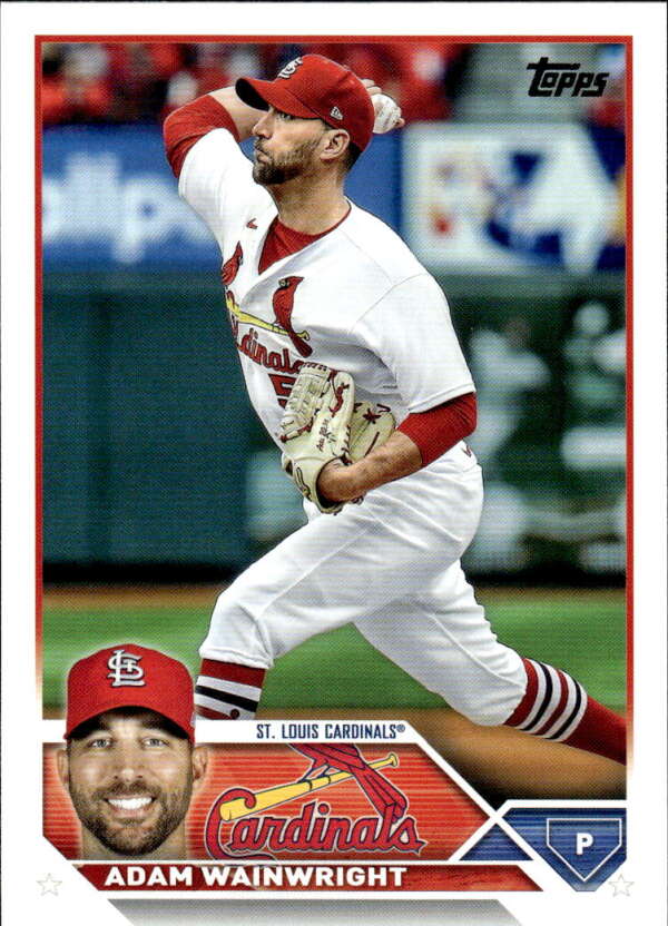 2023 Topps Baseball #39 Adam Wainwright St. Louis Cardinals Image 1